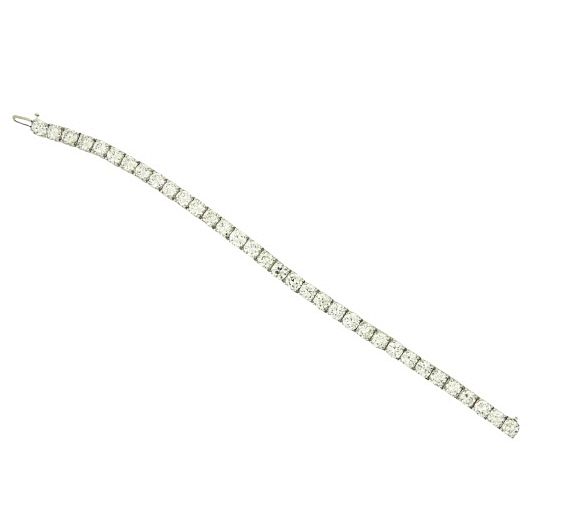 Appraisal: ct Diamond Tennis Bracelet ct Diamond Tennis Bracelet Mounted with