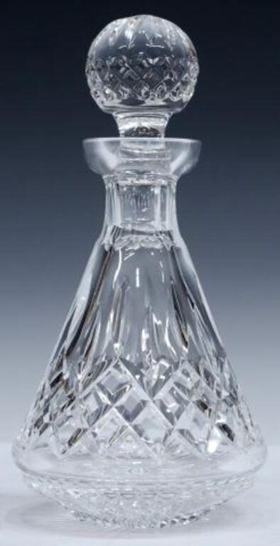 Appraisal: Waterford cut crystal roly poly decanter and stopper in the