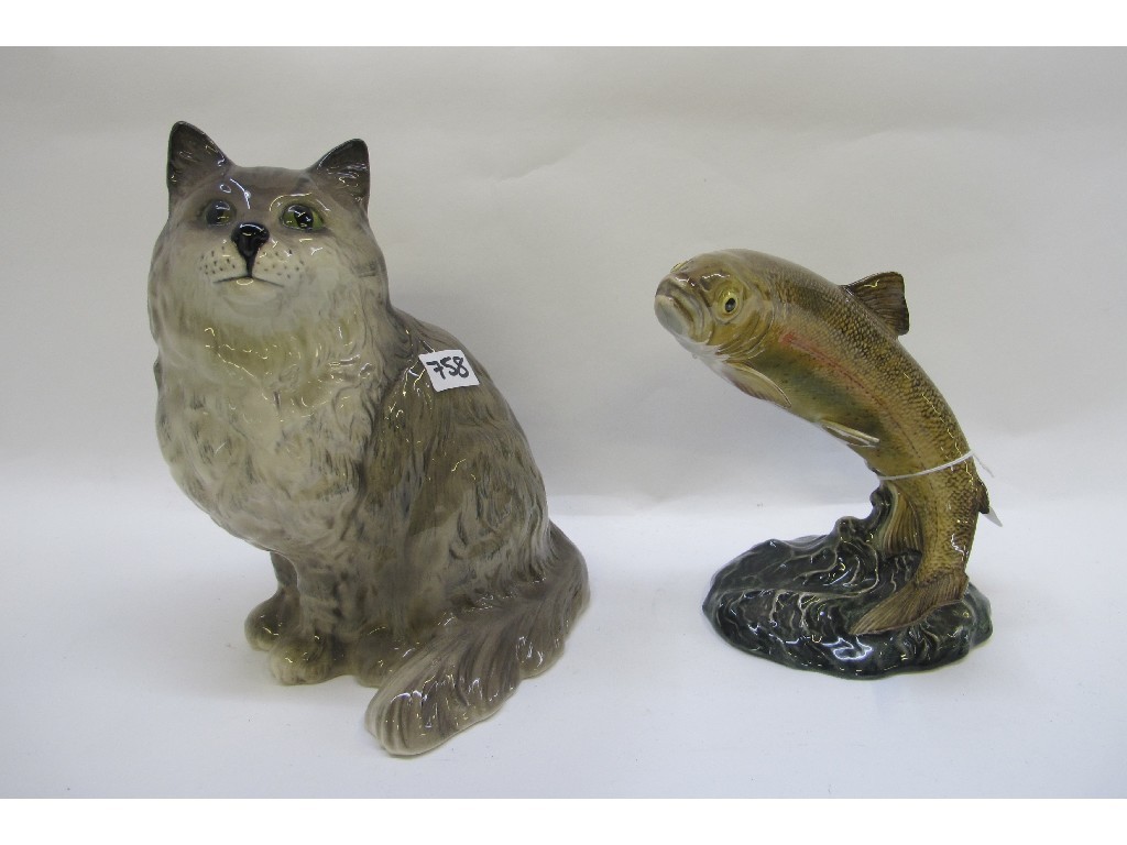 Appraisal: Beswick figure of a trout no and a Royal Doulton