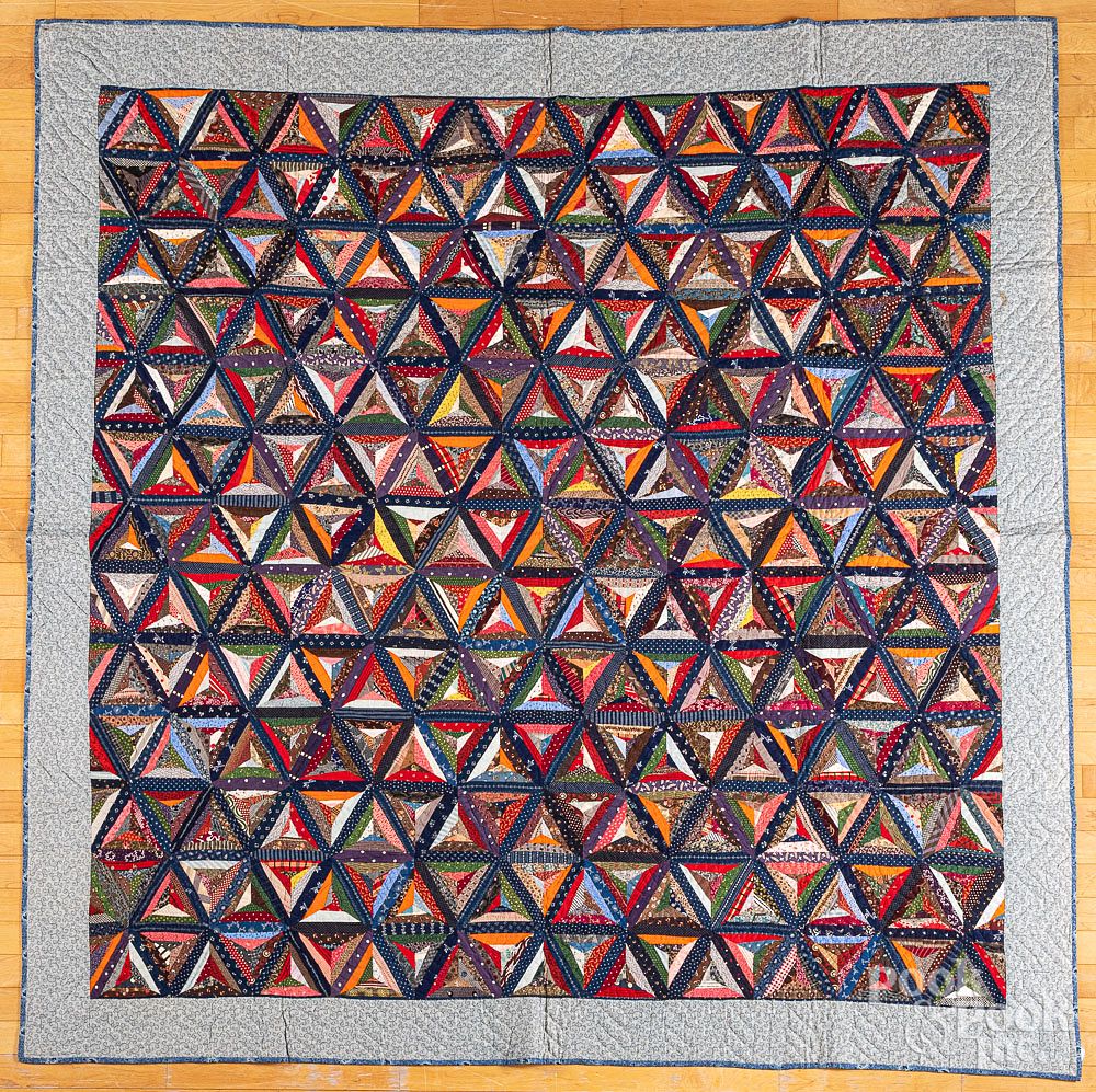 Appraisal: Pieced quilt ca Pieced quilt ca x Competitive In-House shipping