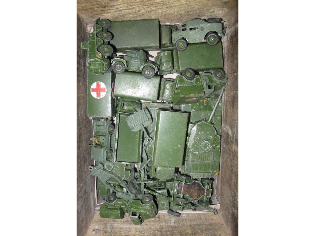 Appraisal: Box of assorted Die-cast military models