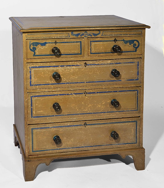 Appraisal: Victorian painted chest of drawers cm