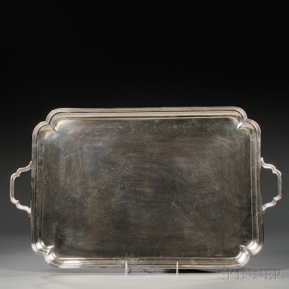 Appraisal: George V Sterling Silver Tray London - Thomas Bradbury Sons