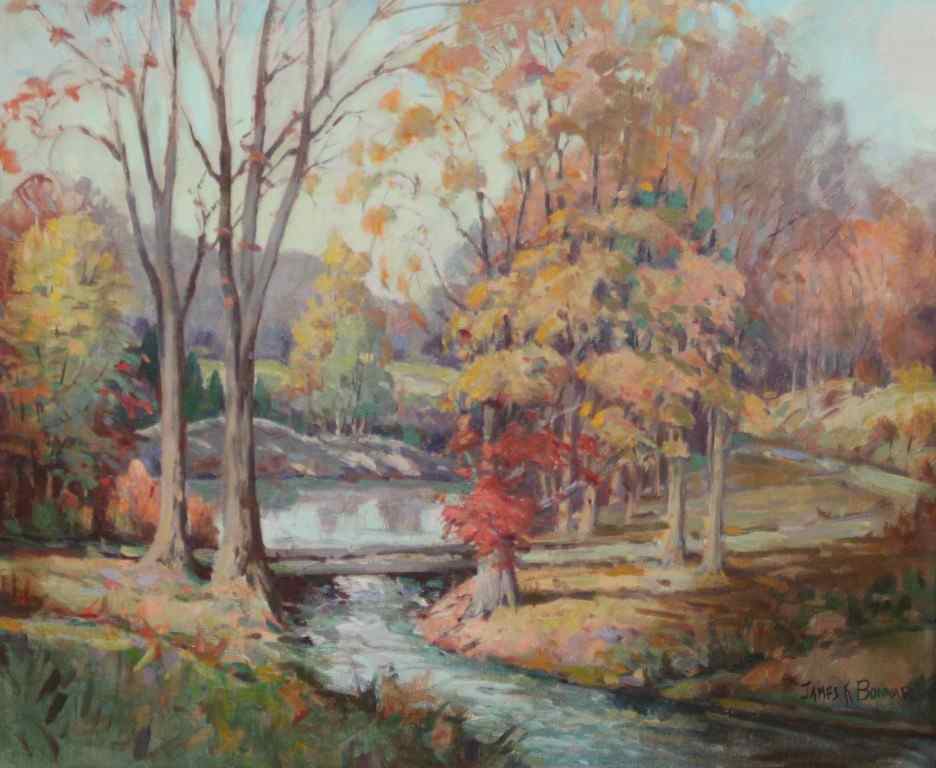 Appraisal: JAMES KING BONNAR AMERICAN - VERMONT WOODS IN THE FALL