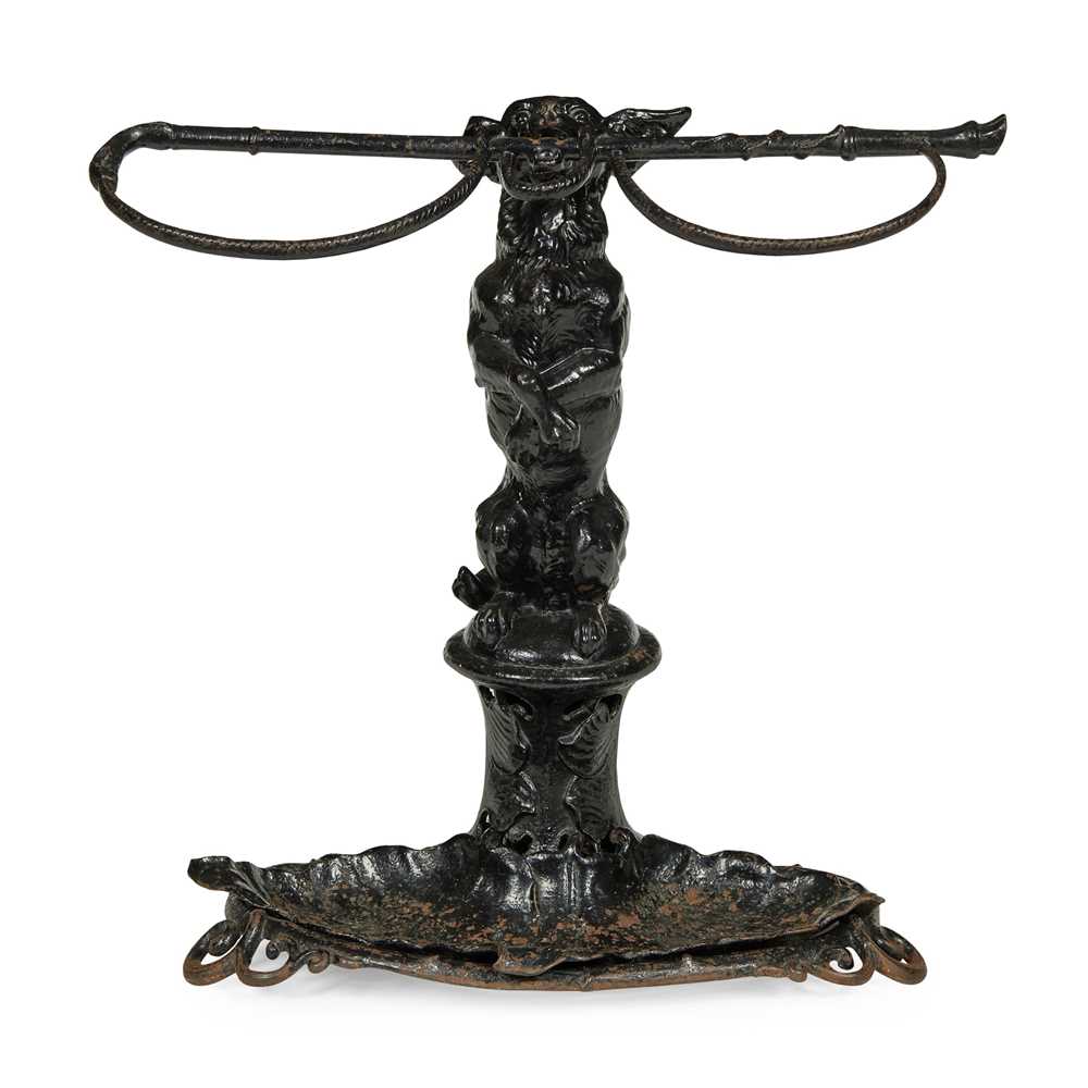 Appraisal: VICTORIAN COALBROOKDALE CAST IRON STICK STAND TH CENTURY modelled as