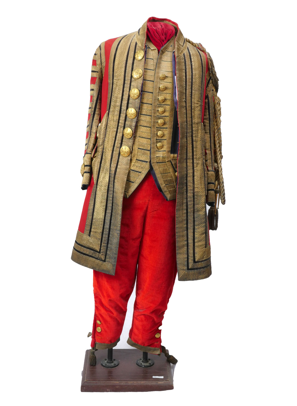 Appraisal: FOOTMAN UNIFORM FOR THE CORONATION OF EDWARD VII Resting on