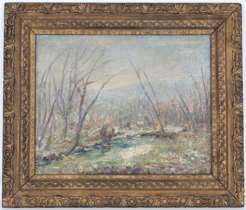 Appraisal: American School Impressionist Wooded Landscape American School Impressionist Wooded Landscape