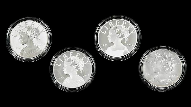 Appraisal: Liberty th Anniversary Silver Four Medal Set set including reverse