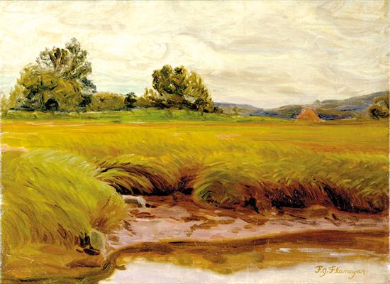 Appraisal: Francis J Flanagan Massachusetts fl - MARSH LANDSCAPE oil on