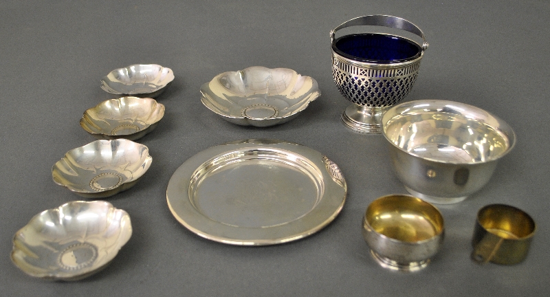 Appraisal: - Eight pieces of Tiffany sterling silver tableware incl a