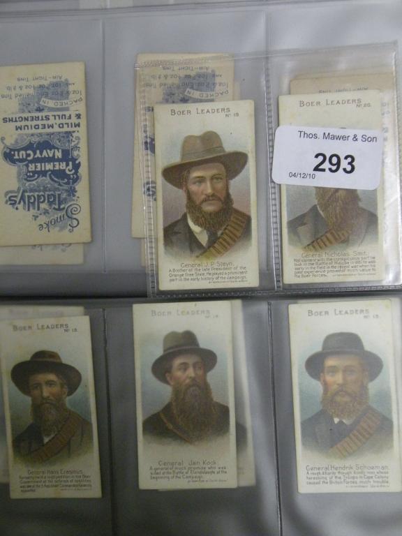 Appraisal: Various Taddy's cigarette cards from the Boar Leaders series