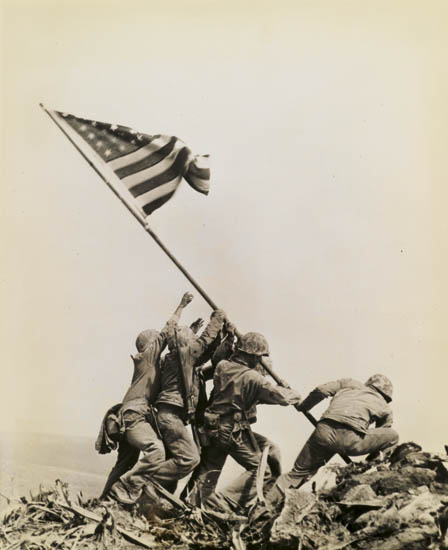 Appraisal: ROSENTHAL JOE - Flag Raising at Iwo Jima Silver print