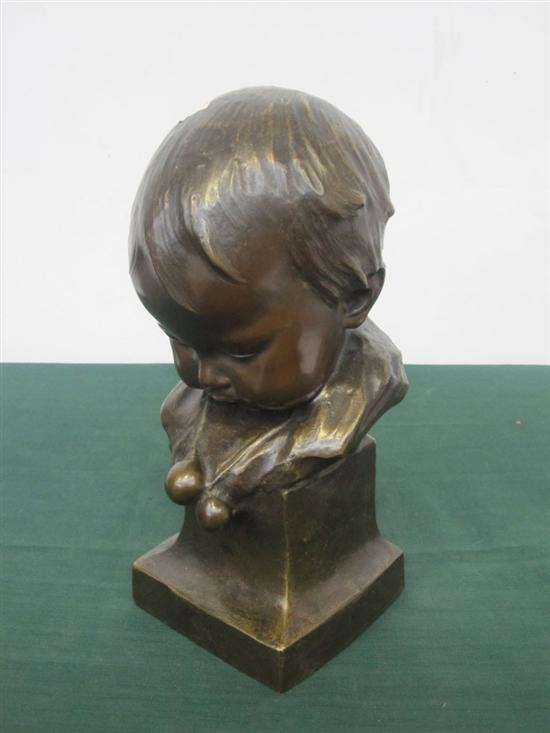 Appraisal: BALESTRIERI BERNARDO ITALIAN b Hollow cast bust of a sleeping