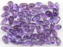 Appraisal: A quantity of loose polished pear shaped amethysts approx carats