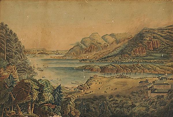 Appraisal: VIEW OF WEST POINT UNITED STATES MILITARY ACADEMY AFTER ROBERT