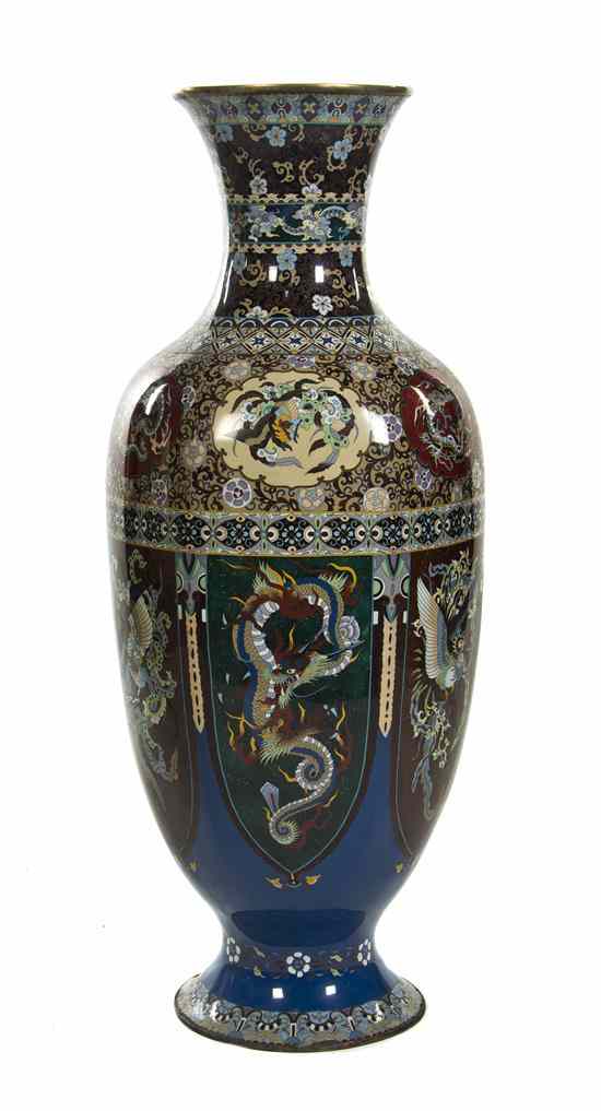 Appraisal: A Large Japanese Cloisonne Vase of baluster form having six