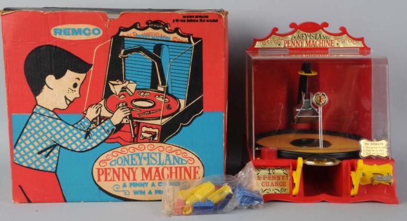 Appraisal: Remco Battery-Op Coney Island Penny Machine Description Circa s Includes