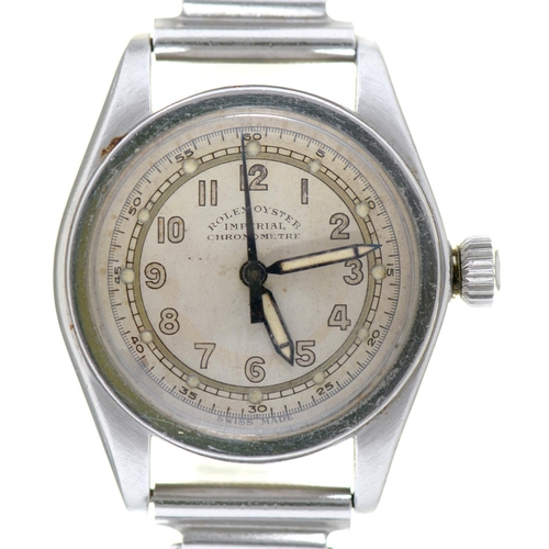 Appraisal: A Rolex stainless steel gentleman's wristwatch Oyster Imperial chronometer marked