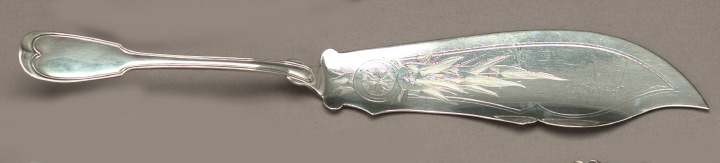 Appraisal: Sterling Silver French Thread Fish Slice by Edward A Tyler