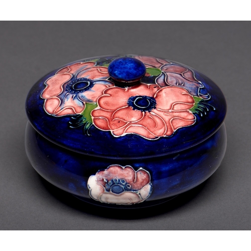 Appraisal: A Moorcroft Anemone bowl and cover late th c cm