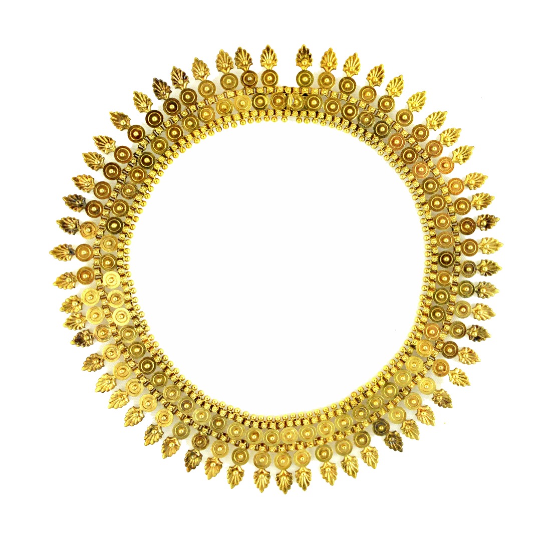 Appraisal: A Victorian gold collar necklace in classical style after antiquity