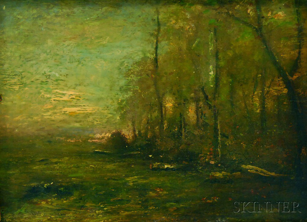 Appraisal: John Francis Murphy American - Woods at Twilight Signed and