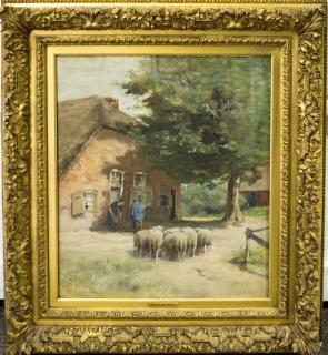 Appraisal: Hermanus Johannes van der Weele Dutch Sheep Hermanus Johannes van