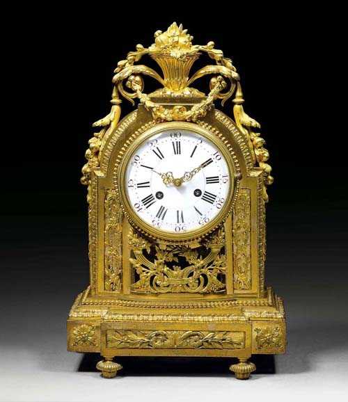 Appraisal: MANTEL CLOCK late Louis XVI Paris th century Matte and