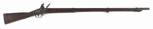 Appraisal: U S Model flintlock musket cal lock marked U S