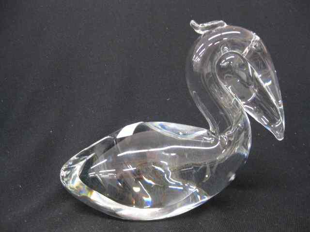 Appraisal: Steuben Crystal Figurine of a Pelican '' tall '' long