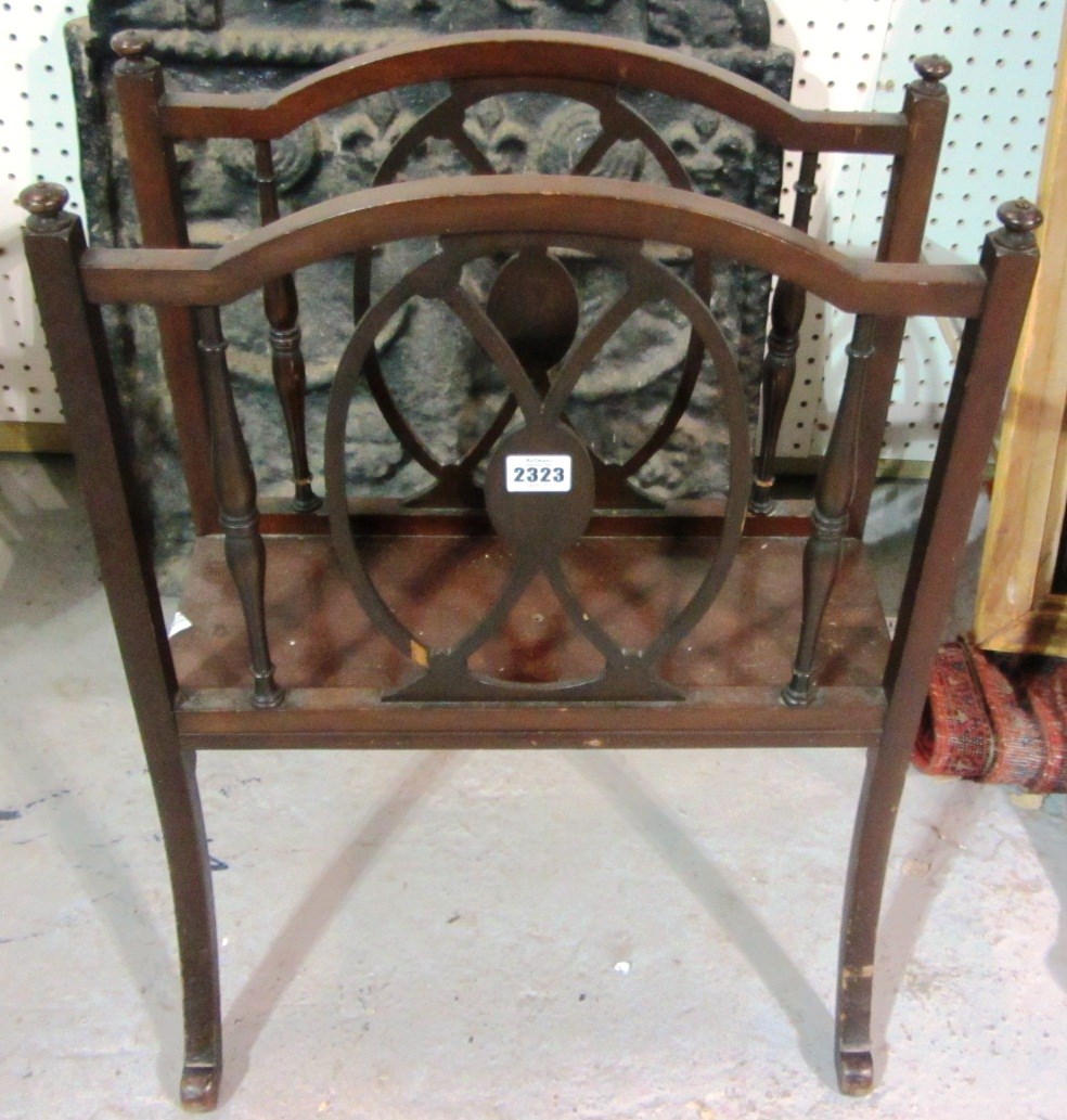 Appraisal: A th century mahogany Canterbury