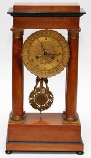 Appraisal: FRENCH EMPIRE STYLE MANTEL CLOCK FRENCH EMPIRE STYLE MANTEL CLOCK