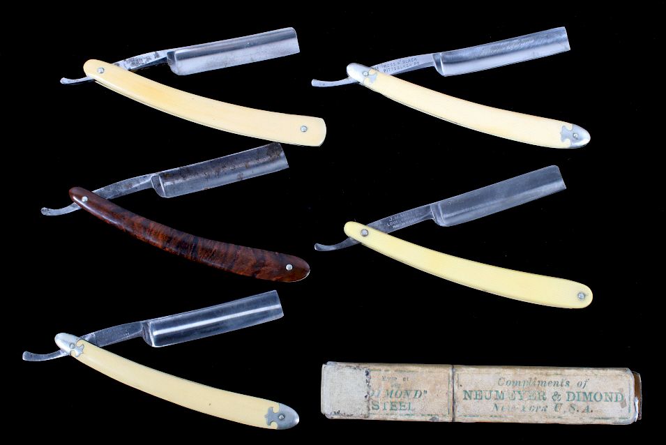 Appraisal: Collection of Five Vintage Straight Razors For your consideration in