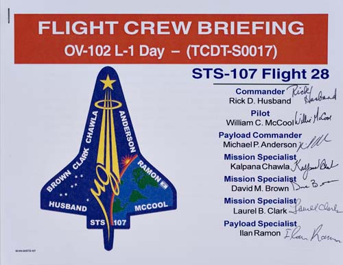 Appraisal: STS Flight Crew Briefing A distribution document to the STS