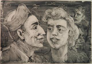 Appraisal: Xavier J Barile monotype Xavier J Barile American - -