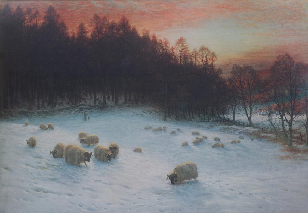 Appraisal: AFTER JOSEPH FARQUHARSON - WHEN THE WEST WITH EVENING GLOWS