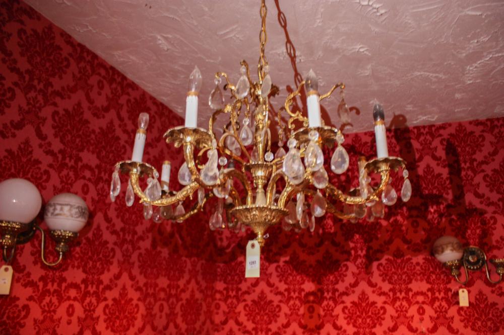 Appraisal: PAIR OF CRYSTAL CHANDELIERS located in Opera House main theater