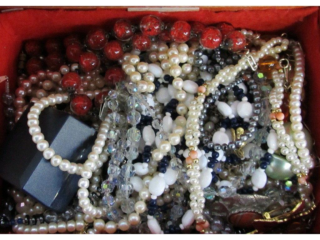 Appraisal: Lot comprising two boxes of costume jewellery and two Rotary