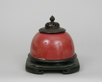 Appraisal: A Peachbloom Beehive Waterpot Kang Xi Period Hemispherical domed form