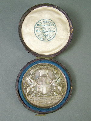 Appraisal: A Victorian circular silver City of London Stockbroker's Pass by