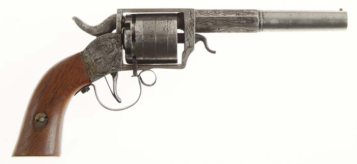 Appraisal: EXTREMELY RARE ENGRAVED CHARLES BUSS POCKET REVOLVER Cal SN -