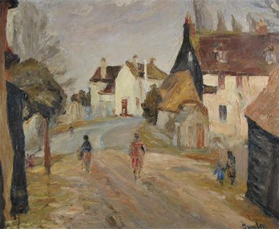 Appraisal: Ronald Ossory Dunlop Irish - Street scene Thought to be