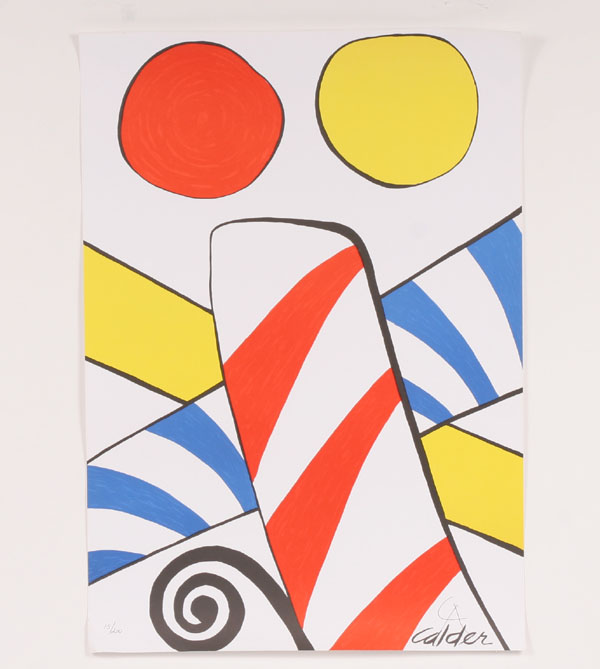 Appraisal: Alexander Calder American - Candy Canes lithograph x hand signed