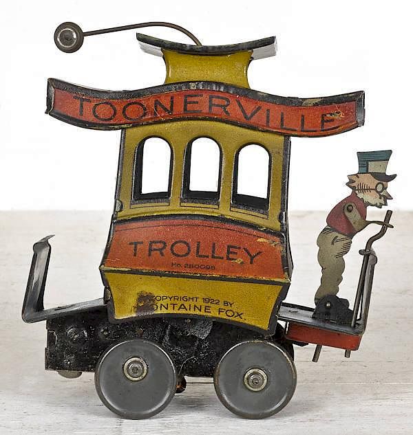 Appraisal: Nifty tin wind-up Toonerville Trolley copyrigh Nifty tin wind-up Toonerville