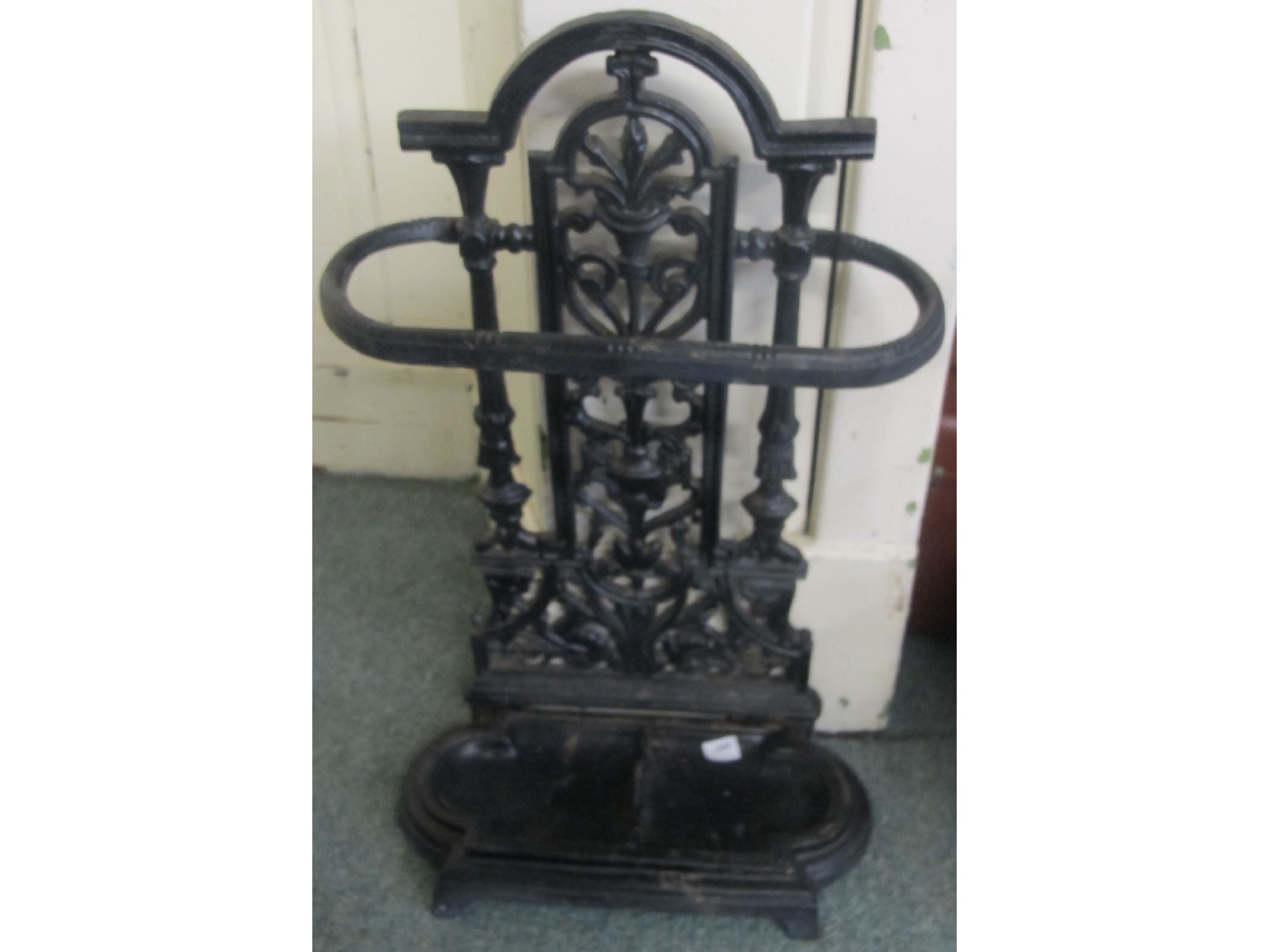 Appraisal: A Victorian cast iron stick stand