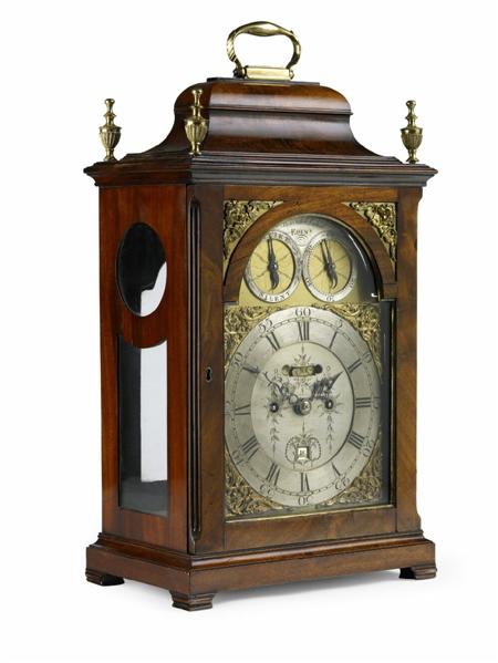 Appraisal: A George III Scottish mahogany and brass-mounted striking table clock