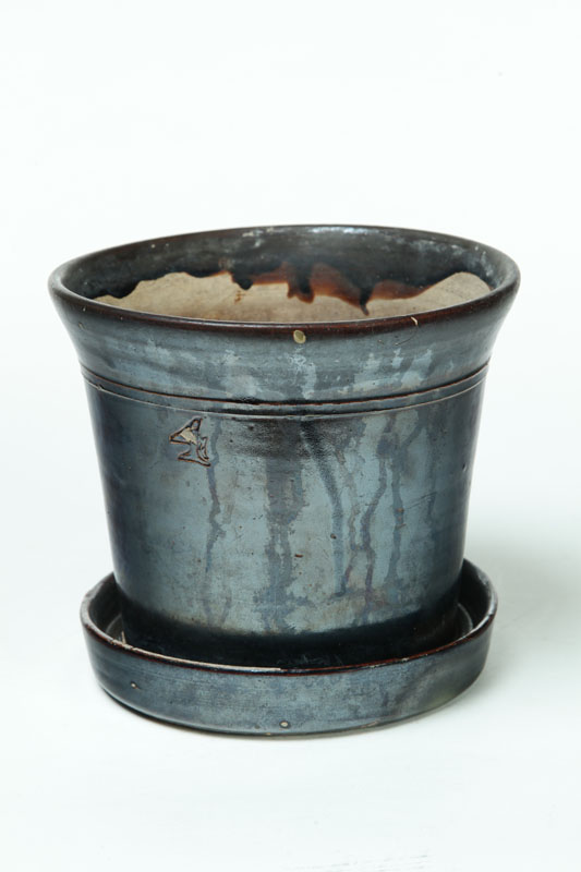 Appraisal: FLOWER POT Attributed to Ohio late th-early th century white