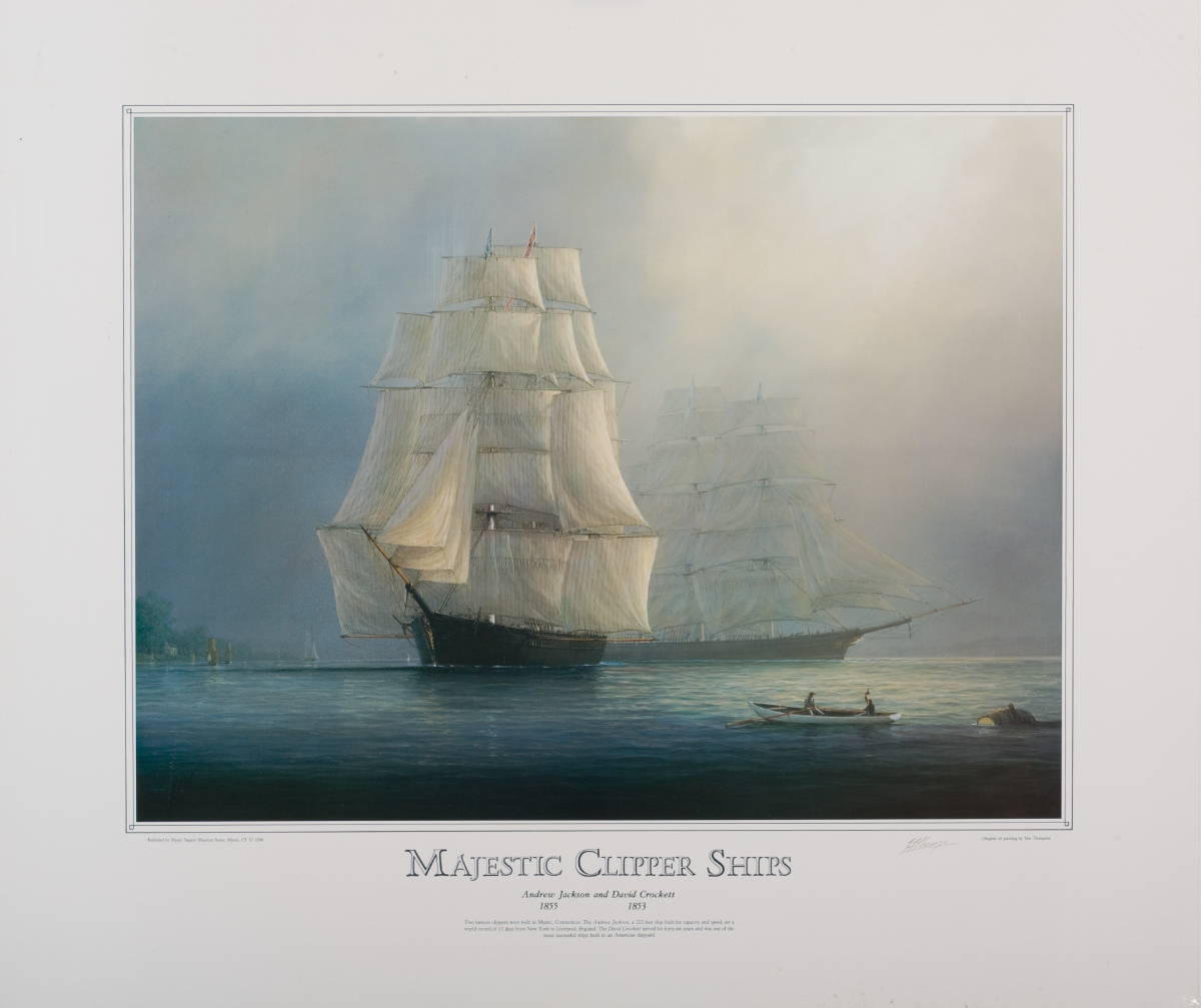 Appraisal: FOUR COLOR PRINTS FROM THE quot MAJESTIC CLIPPER SHIP quot