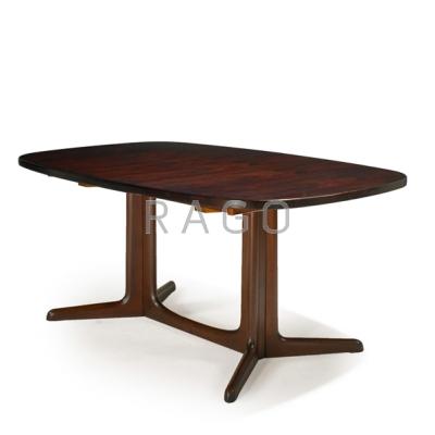 Appraisal: GUDME Rosewood extension dining table Denmark s Branded and Danish