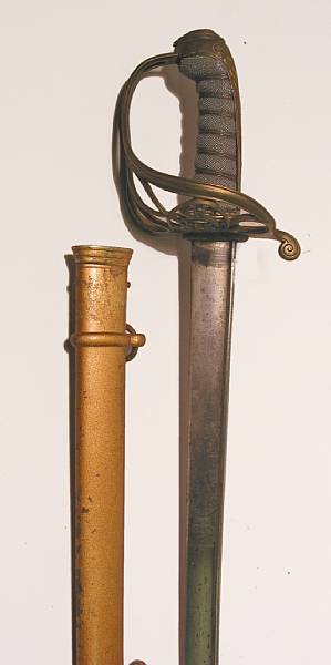 Appraisal: A William IV Pattern infantry officer's sword Slightly curved inch